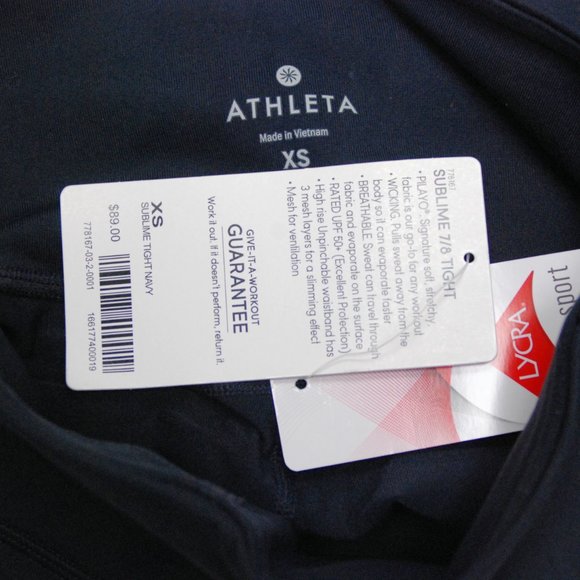 NWT Athleta High Rise Sublime 7/8 Tight - Picture 3 of 3